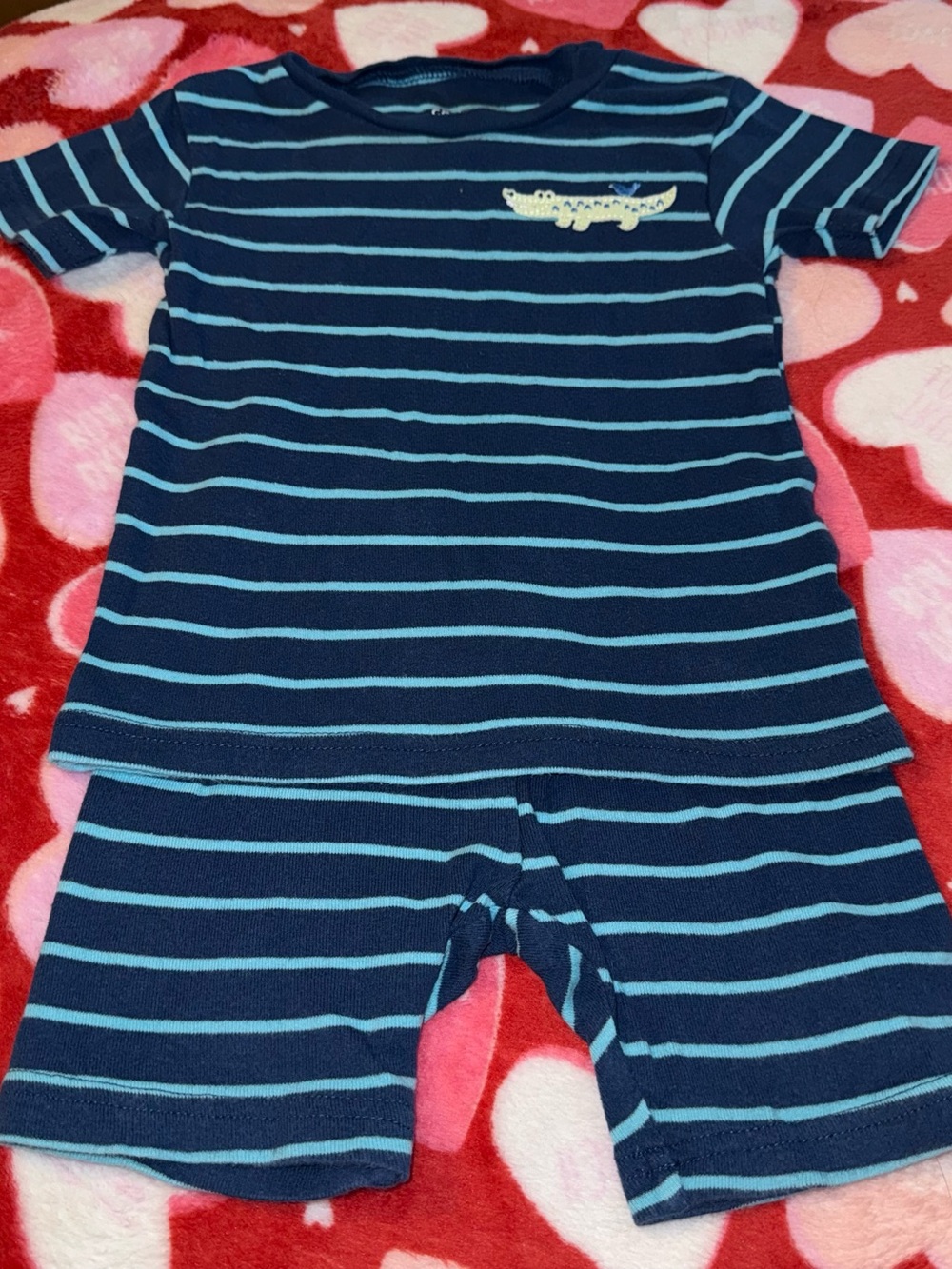 Carter’s Toddler Boys Size 2T Two Piece Pajama Set Pajamas PJs Short Set